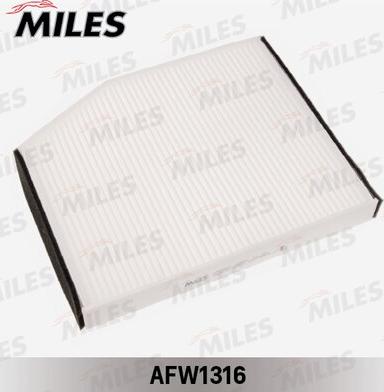 Miles AFW1316 - Фільтр, повітря у внутрішній простір autocars.com.ua