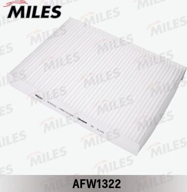 Miles AFW1322 - Фільтр, повітря у внутрішній простір autocars.com.ua