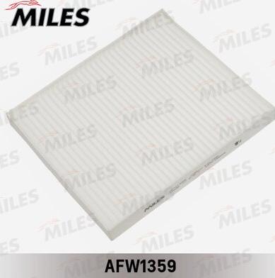Miles AFW1359 - Фільтр, повітря у внутрішній простір autocars.com.ua