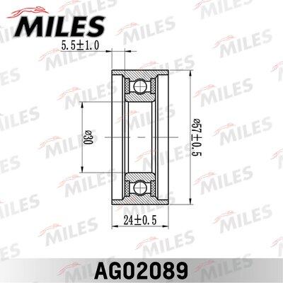 Miles AG02089 - Натяжной ролик, ремень ГРМ avtokuzovplus.com.ua