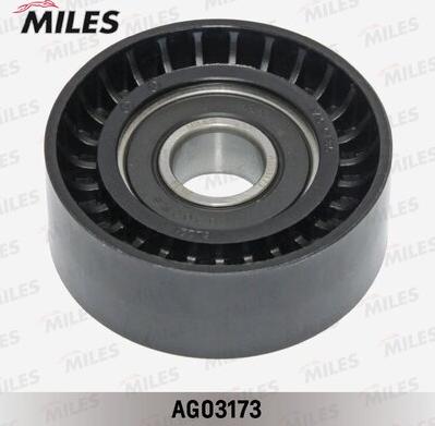 Miles AG03173 - Натягувач ременя, клинові зуб. autocars.com.ua