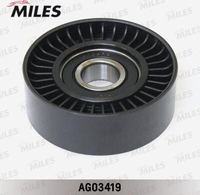 Miles AG03419 - Направляющий ролик, поликлиновый ремень avtokuzovplus.com.ua