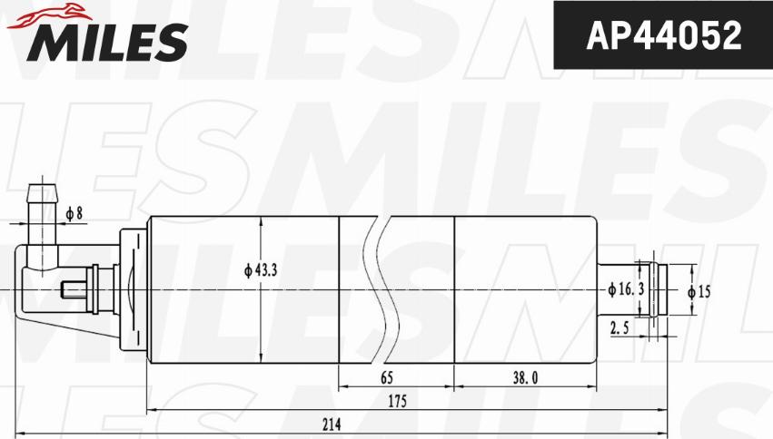 Miles AP44052 - Топливный насос avtokuzovplus.com.ua