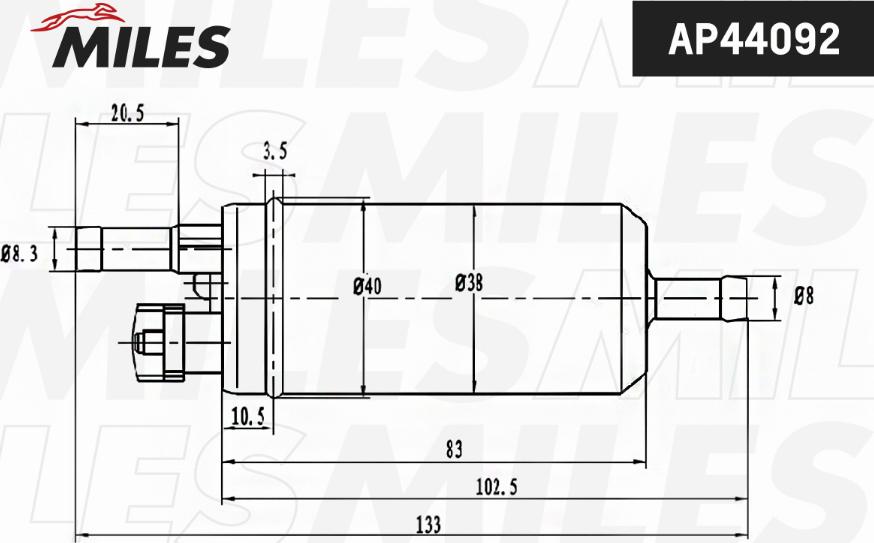 Miles AP44092 - Топливный насос avtokuzovplus.com.ua