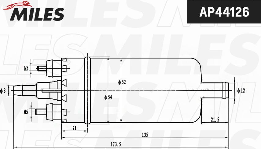 Miles AP44126 - Топливный насос avtokuzovplus.com.ua