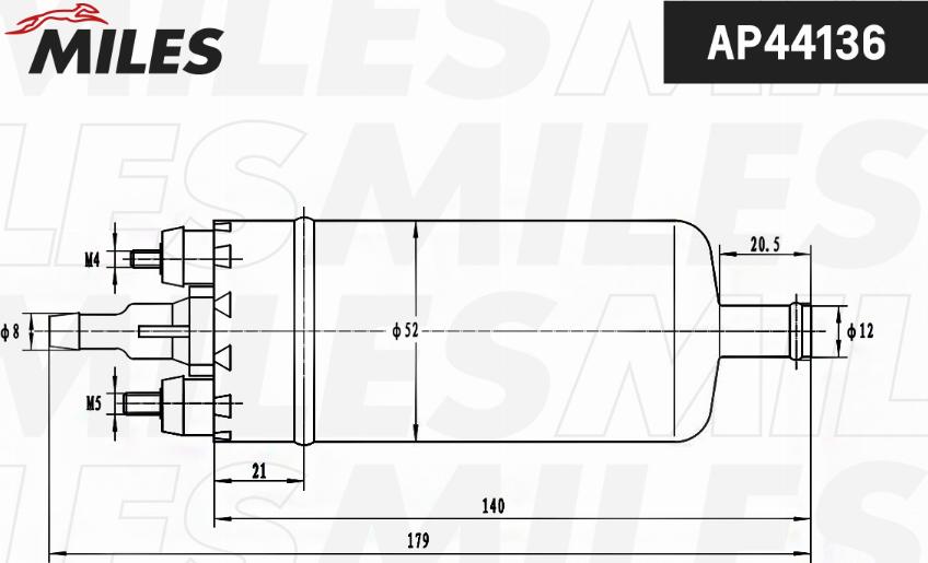 Miles AP44136 - Топливный насос avtokuzovplus.com.ua