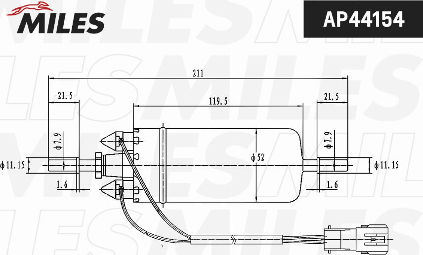 Miles AP44154 - Топливный насос avtokuzovplus.com.ua