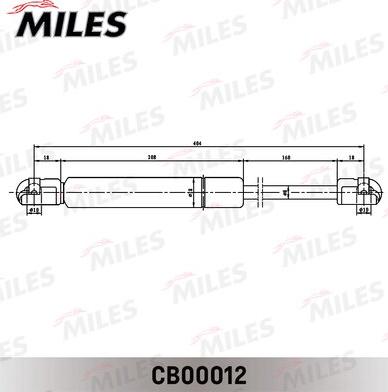 Miles CB00012 - Газова пружина, кришка багажник autocars.com.ua