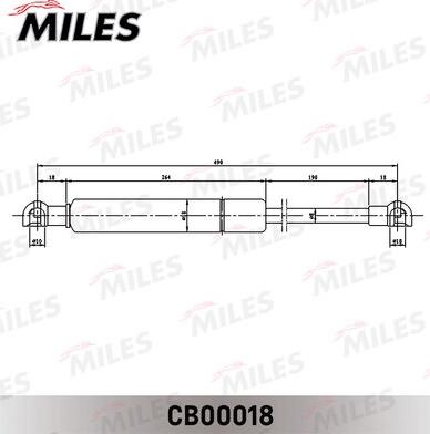 Miles CB00018 - Упор газовый капота HYUNDAI SONATA EF 04- ТАГАЗ autodnr.net