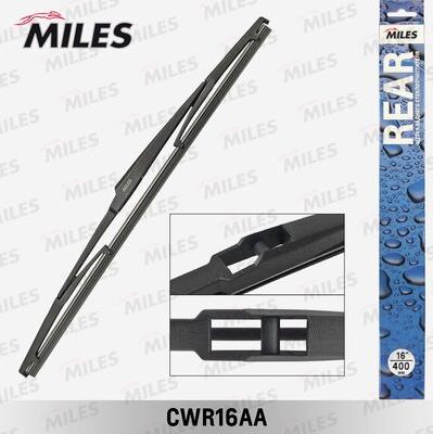 Miles CWR16AA - Щётка стеклоочистителя 400 мм 16 задняя autodnr.net