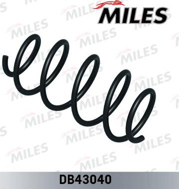 Miles DB43040 - Пружина подвески FORD FIESTA V 1.25-1.3-1.4-1.6 01-04 передняя autodnr.net