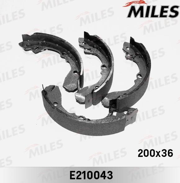 Miles e210043 - Комплект тормозных колодок, барабанные autodnr.net