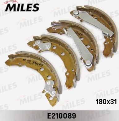 Miles e210089 - Комплект тормозных колодок, барабанные autodnr.net