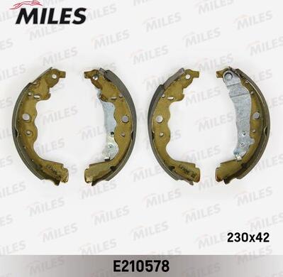 Miles e210578 - Комплект тормозных колодок, барабанные autodnr.net