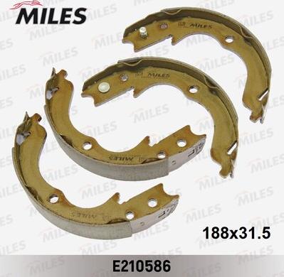 Miles E210586 - Комплект гальм, ручник, парковка autocars.com.ua