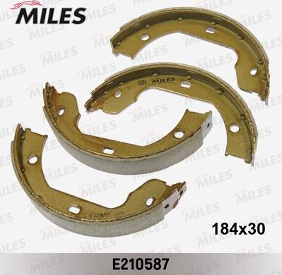 Miles E210587 - Комплект гальм, ручник, парковка autocars.com.ua