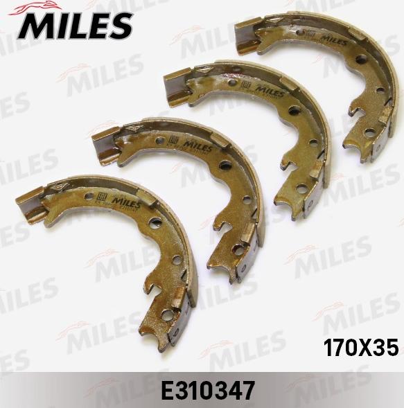 Miles E310347 - Комплект гальм, ручник, парковка autocars.com.ua