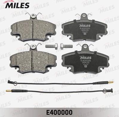 Miles E400000 - Тормозные колодки, дисковые, комплект avtokuzovplus.com.ua