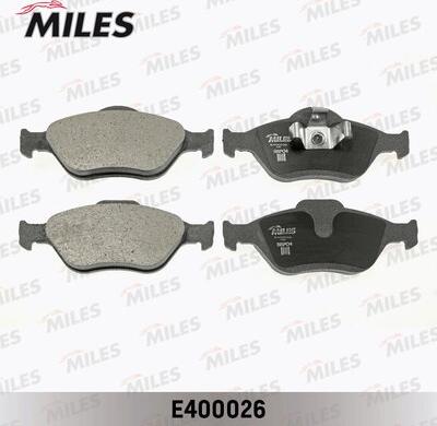 Miles E400026 - Гальмівні колодки, дискові гальма autocars.com.ua
