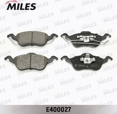 Miles E400027 - Гальмівні колодки, дискові гальма autocars.com.ua