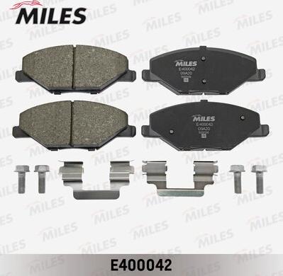 Miles E400042 - Гальмівні колодки, дискові гальма autocars.com.ua