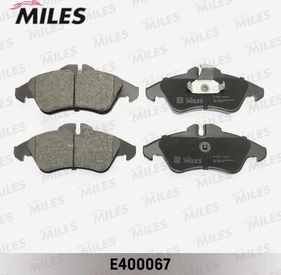 Miles E400067 - Гальмівні колодки, дискові гальма autocars.com.ua