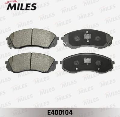 Miles E400104 - Гальмівні колодки, дискові гальма autocars.com.ua