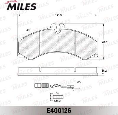 Miles E400126 - Колодки тормозные MERCEDES SPRINTER 901-904 95-06-VW LT 28-46 96-06 пер.-зад. autodnr.net