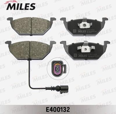 Miles E400132 - Тормозные колодки, дисковые, комплект avtokuzovplus.com.ua