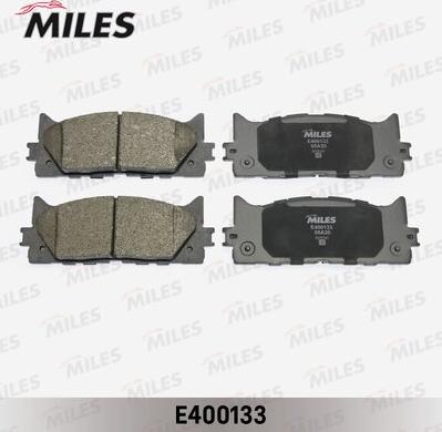 Miles E400133 - Тормозные колодки, дисковые, комплект avtokuzovplus.com.ua