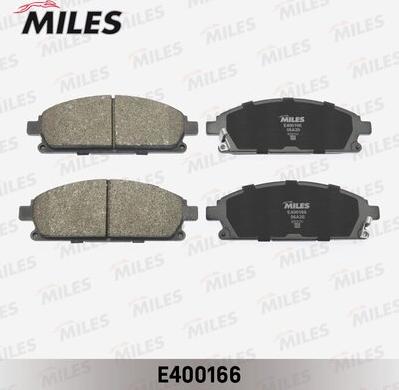 Miles E400166 - Тормозные колодки, дисковые, комплект avtokuzovplus.com.ua