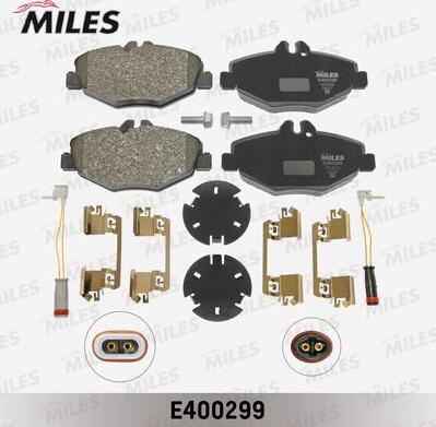 Miles E400299 - Тормозные колодки, дисковые, комплект avtokuzovplus.com.ua