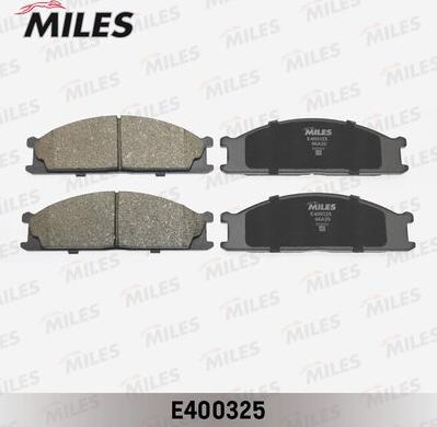 Miles E400325 - Тормозные колодки, дисковые, комплект avtokuzovplus.com.ua