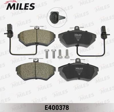 Miles E400378 - Тормозные колодки, дисковые, комплект avtokuzovplus.com.ua