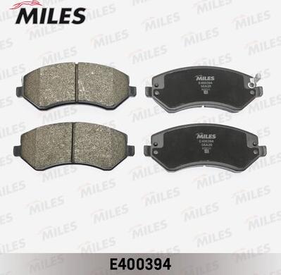 Miles E400394 - Тормозные колодки, дисковые, комплект avtokuzovplus.com.ua