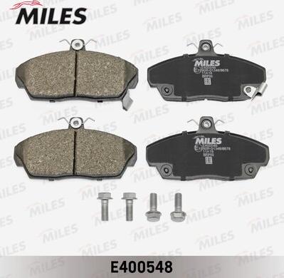 Miles E400548 - Тормозные колодки, дисковые, комплект avtokuzovplus.com.ua