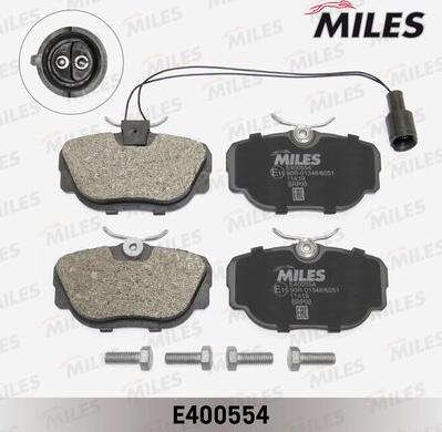 Miles E400554 - Тормозные колодки, дисковые, комплект avtokuzovplus.com.ua