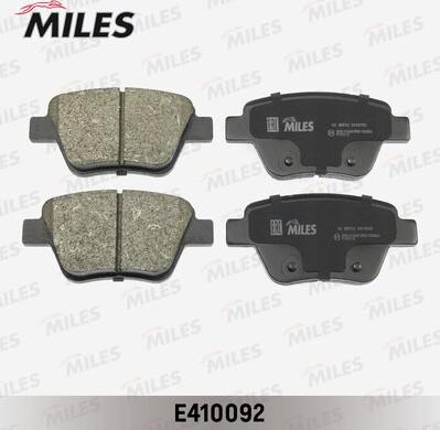Miles E410092 - Гальмівні колодки, дискові гальма autocars.com.ua