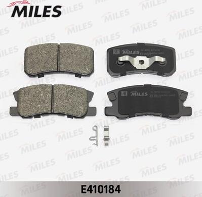 Miles E410184 - Гальмівні колодки, дискові гальма autocars.com.ua
