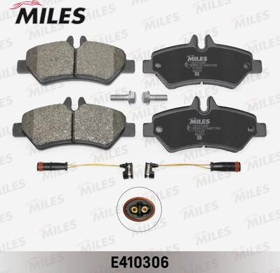 Miles E410306 - Тормозные колодки, дисковые, комплект avtokuzovplus.com.ua