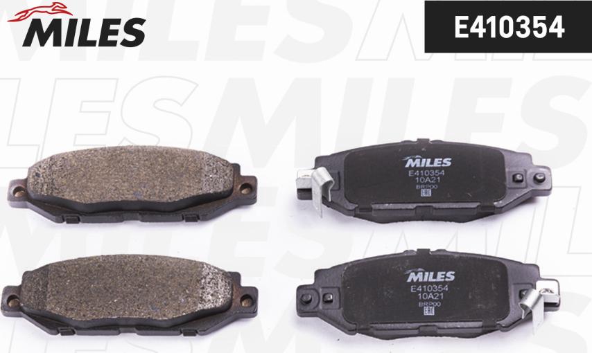 Miles E410354 - Тормозные колодки, дисковые, комплект avtokuzovplus.com.ua