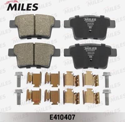 Miles E410407 - Гальмівні колодки, дискові гальма autocars.com.ua