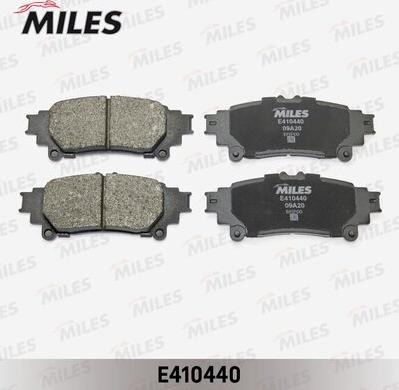 Miles E410440 - Гальмівні колодки, дискові гальма autocars.com.ua