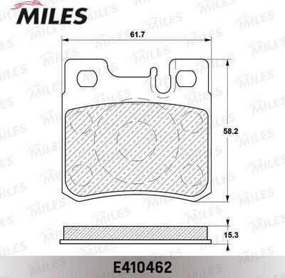 Miles E410462 - Гальмівні колодки, дискові гальма autocars.com.ua