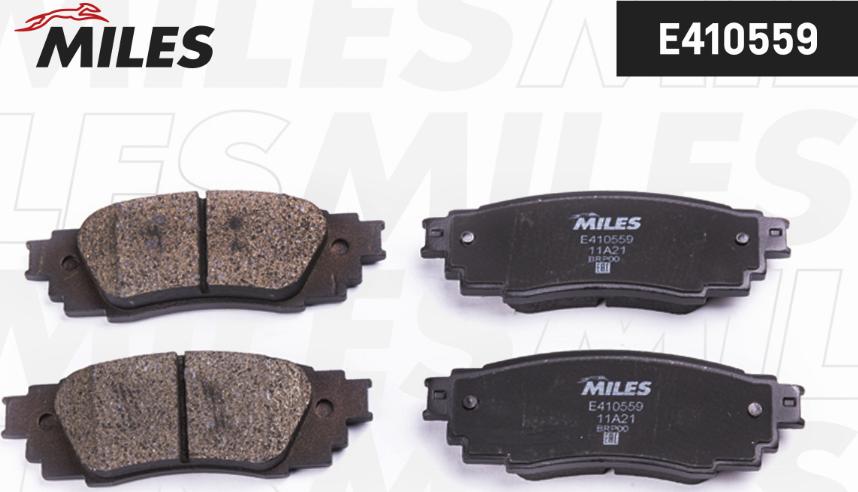 Miles E410559 - Гальмівні колодки, дискові гальма autocars.com.ua