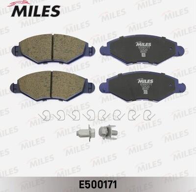 Miles E500171 - Тормозные колодки, дисковые, комплект avtokuzovplus.com.ua