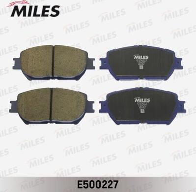 Miles E500227 - Тормозные колодки, дисковые, комплект avtokuzovplus.com.ua