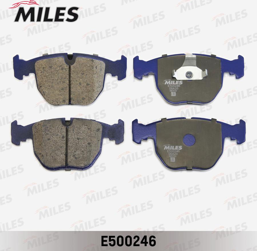 Miles E500246 - Тормозные колодки, дисковые, комплект avtokuzovplus.com.ua