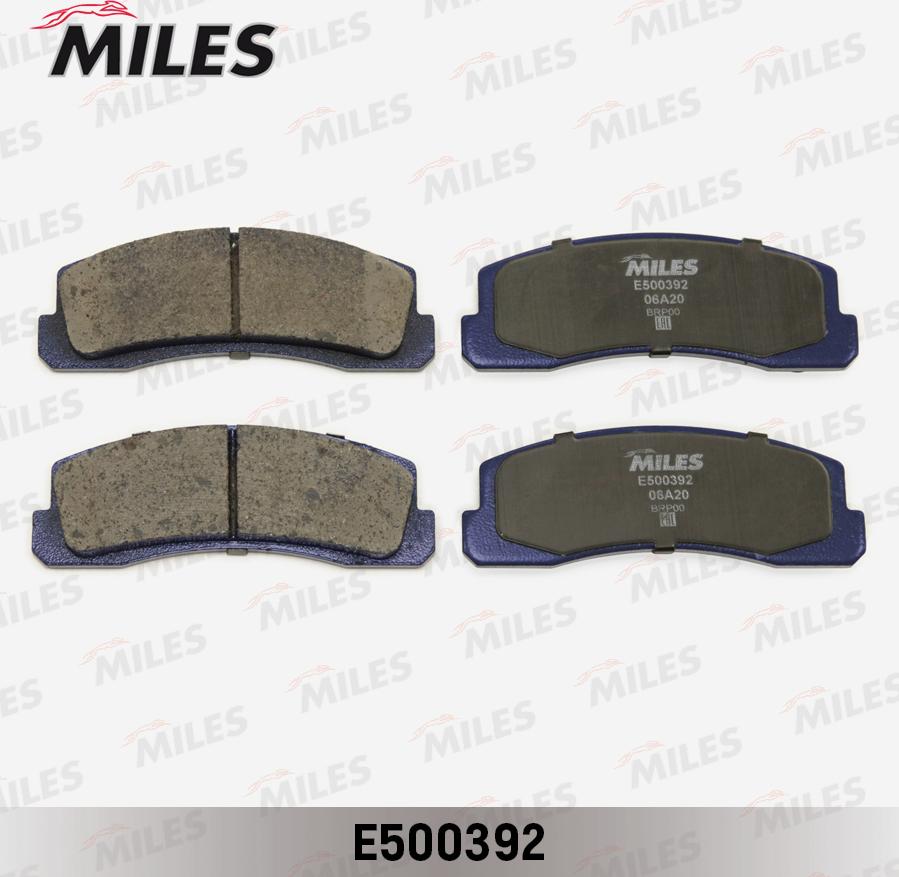 Miles E500392 - Тормозные колодки, дисковые, комплект avtokuzovplus.com.ua