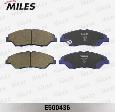 Miles E500436 - Тормозные колодки, дисковые, комплект avtokuzovplus.com.ua